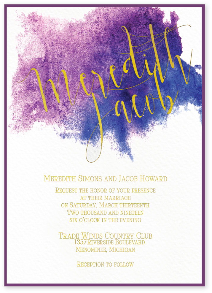 Reception Card Splash Of Colors - Invitation Of Color Splash Party (1000x1000), Png Download