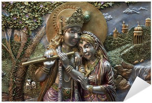 Radha Krishna Png Download - Radha Krishna Wall Murals (400x400), Png Download