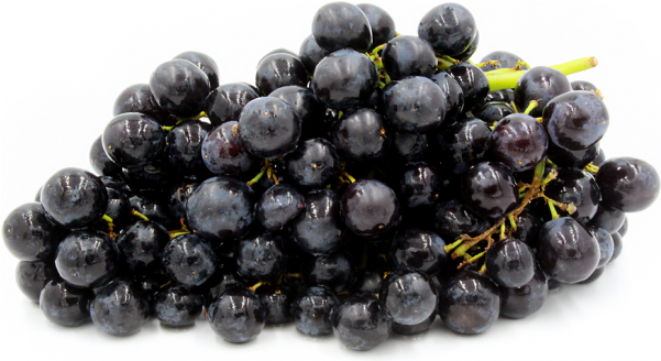 Fresh Black Grapes - Fresh Produce Black Seedless Grapes, 2 Lb (600x600), Png Download