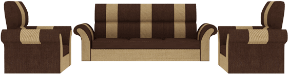 Lumic Sofa Set - Full Covered Sofa (600x350), Png Download