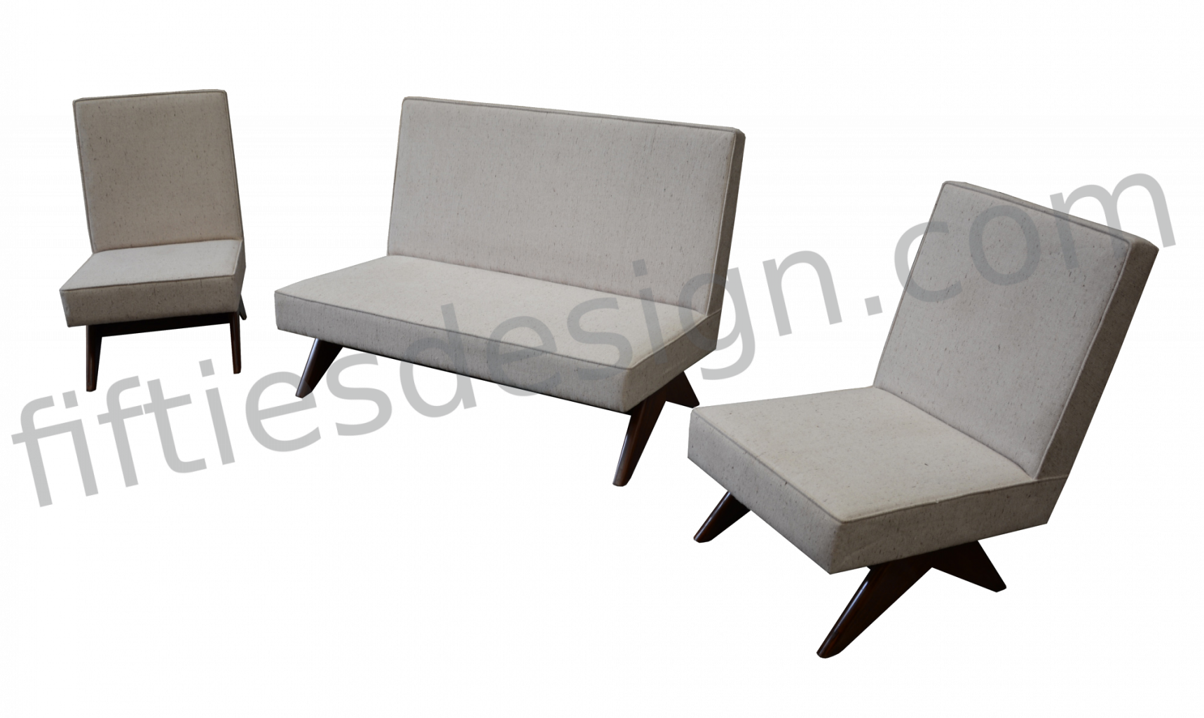 Pierre Jeanneret Sofa Set - Chair (1718x1024), Png Download