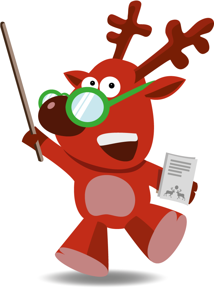 Teacher Reindeer Mascot - Reindeer Teacher (1000x1009), Png Download