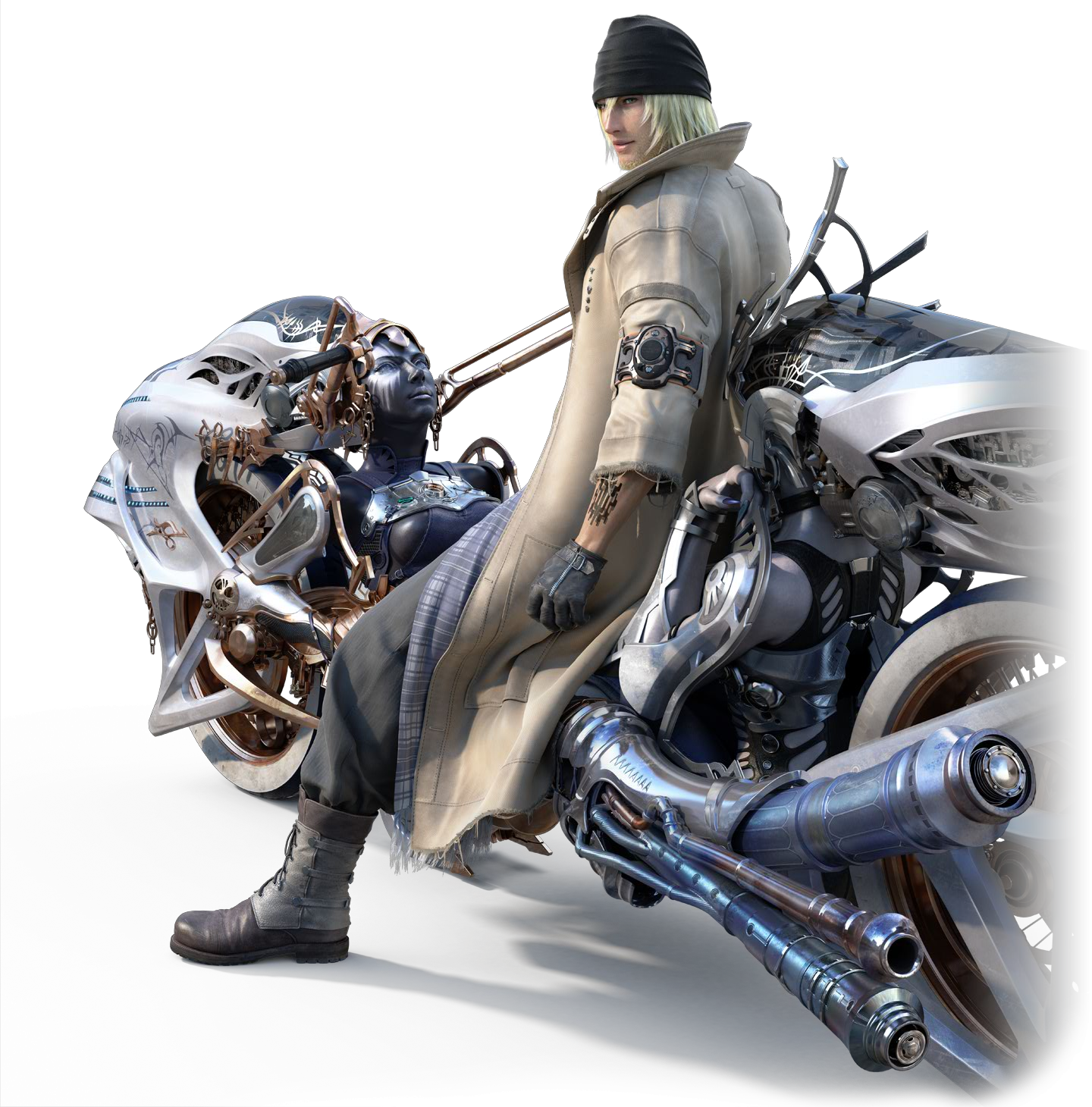 Download Png - Final Fantasy Snow Bike (1440x1460), Png Download