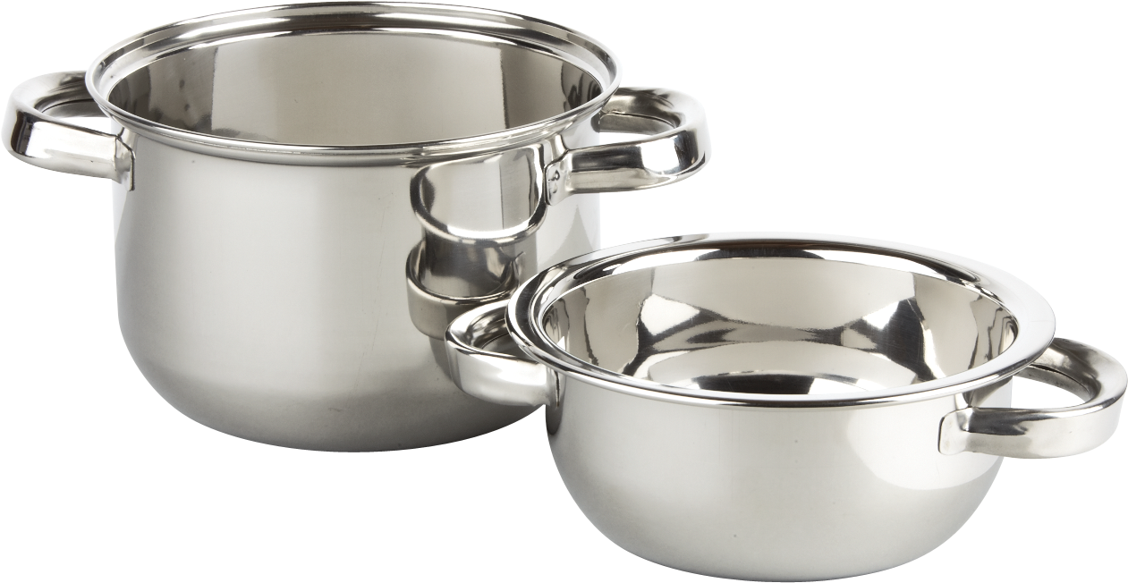 Stainless Steel Mussel Pots 270cl/120cl - Buzz Cb0023 Mussel Pot With Lid 20cm/8inch X 1 (1500x1005), Png Download