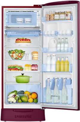 Photo Gallery - Samsung 212 Litre Refrigerator (650x650), Png Download