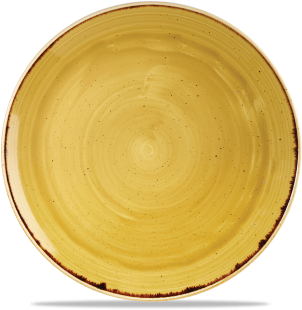 Stone Cast - Churchill Stonecast Mustard Coupe Evolve Plate - 12 (354x354), Png Download