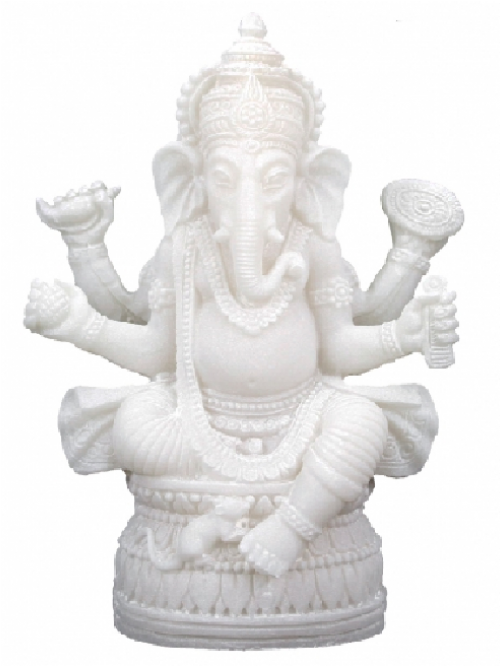 Ganesh Statue 17 Cm - Ganesha Beeld (665x665), Png Download