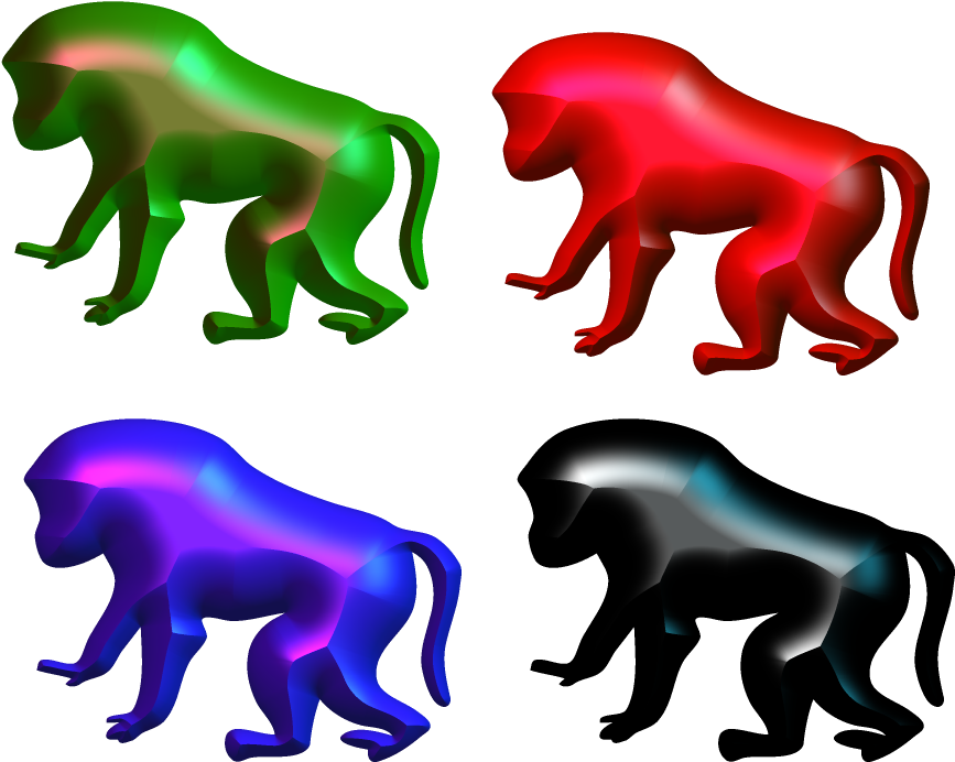 Baboon 3d Picture,baboon Png - Baboon Clipart (1024x800), Png Download