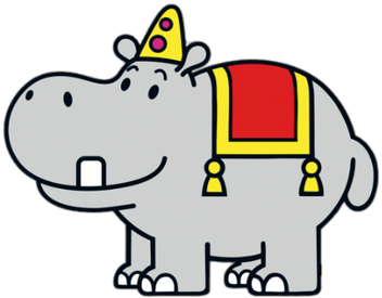 Bumba Pantoef The Hippopotamus - Pantuf Bumba Tekening (400x400), Png Download