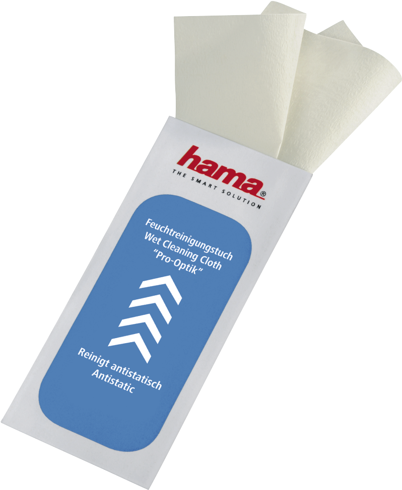 "pro-optic" Wet Cleaning Cloths, 10 Pieces - Hama (1100x1100), Png Download