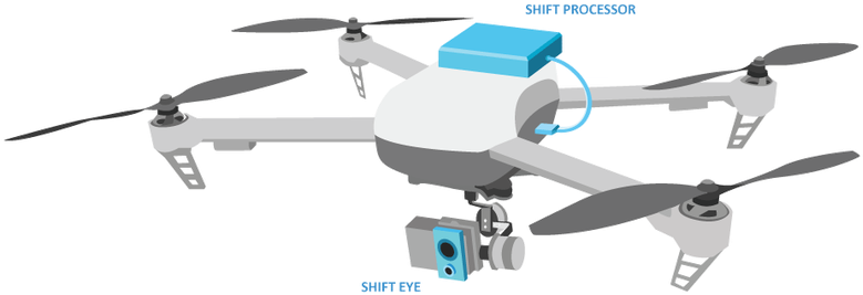 Shift Drone - Drones Png (842x378), Png Download