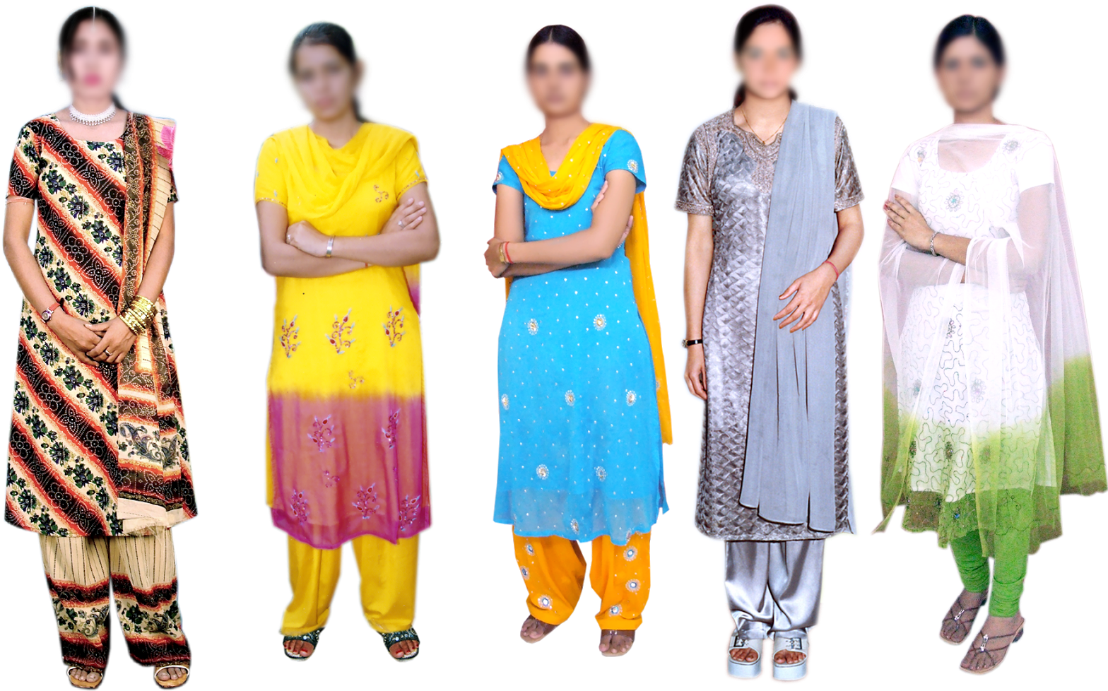 Punjabi Dress For Ladies - Silk (1600x1067), Png Download