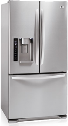 Lg Panorama Lfx25971st 25 Cu - French Door Refrigerator (410x410), Png Download
