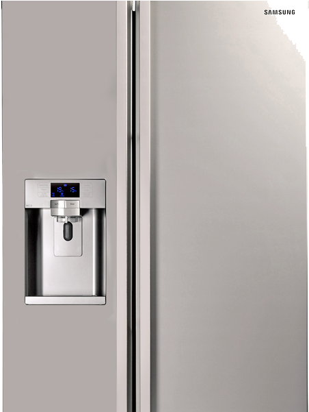 American Style Fridge Freezer - American Style Fridge Freezer Side By Side (615x600), Png Download
