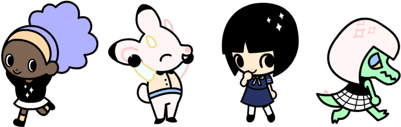 Inuinu Mascots - Cartoon (1000x333), Png Download