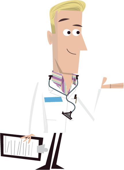 Cartoon Doctor Png (431x591), Png Download