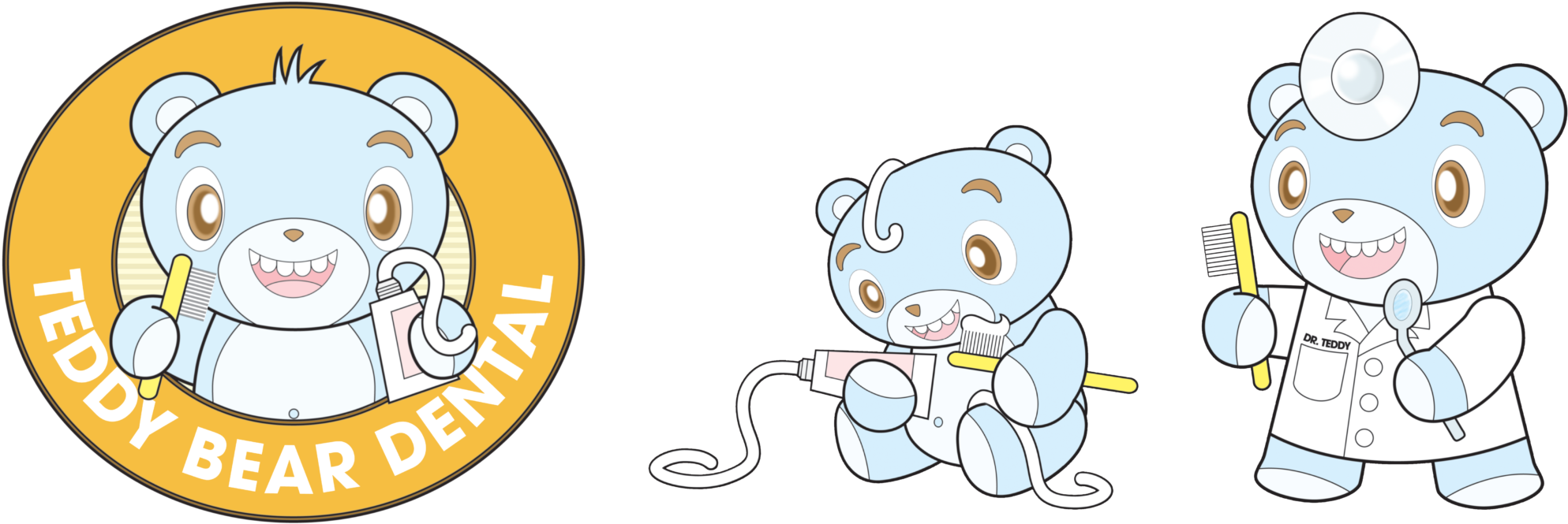 Logo - Bear Dentist Clipart (2048x812), Png Download