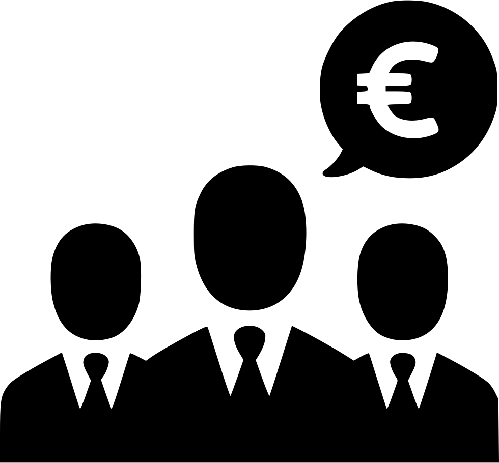 Euro Negotiations Businessmen Business Group - Business Partners Icon Png (980x910), Png Download