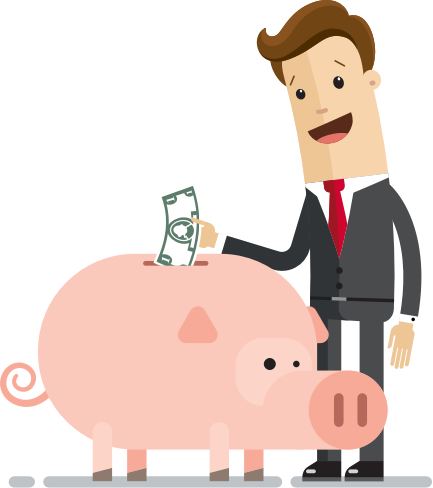Financial Services Header Businessmen - Money (433x488), Png Download