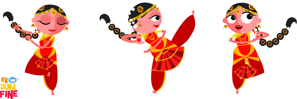 Clip Freeuse Library Bride Clipart Wedding Indian - South Indian Bride Cartoon (1200x402), Png Download