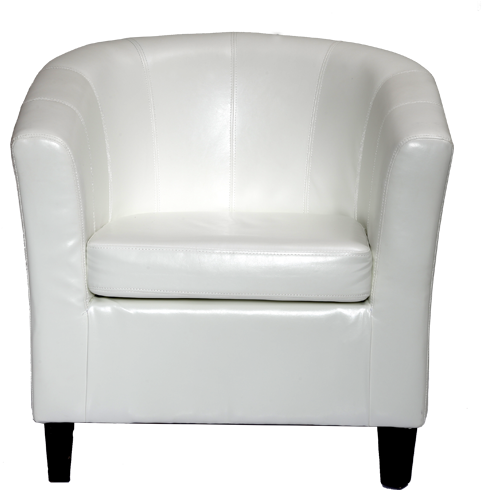 White Single Sofa Png (500x500), Png Download