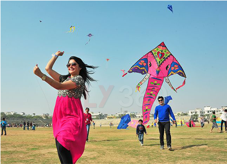 Couple Flying Kite - Kite (462x462), Png Download