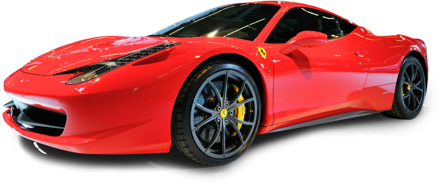 Luxury Car Png File - Auto Ferrari Png (900x400), Png Download