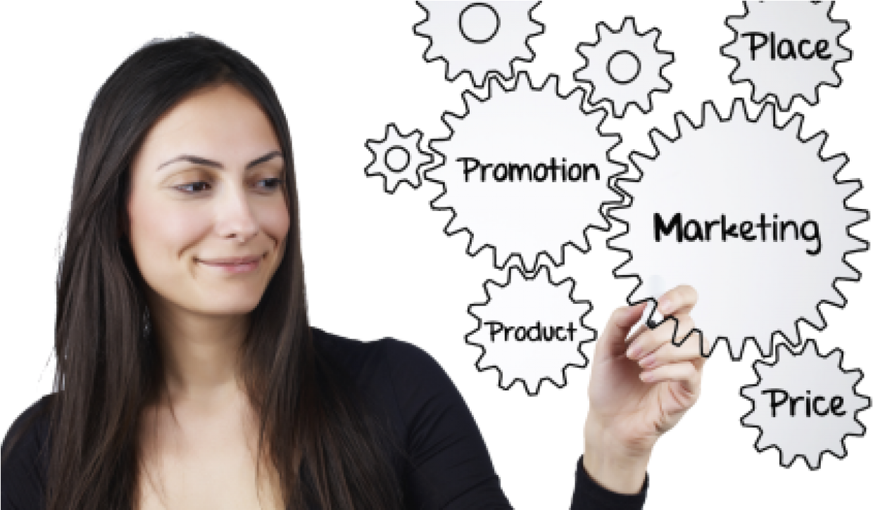 Business Cards As Marketing Pieces - Marketing Girl (1288x724), Png Download