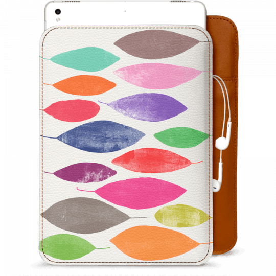 Float White Real Leather Sleeve Case Cover For Apple - Mobile Phone Case (540x540), Png Download