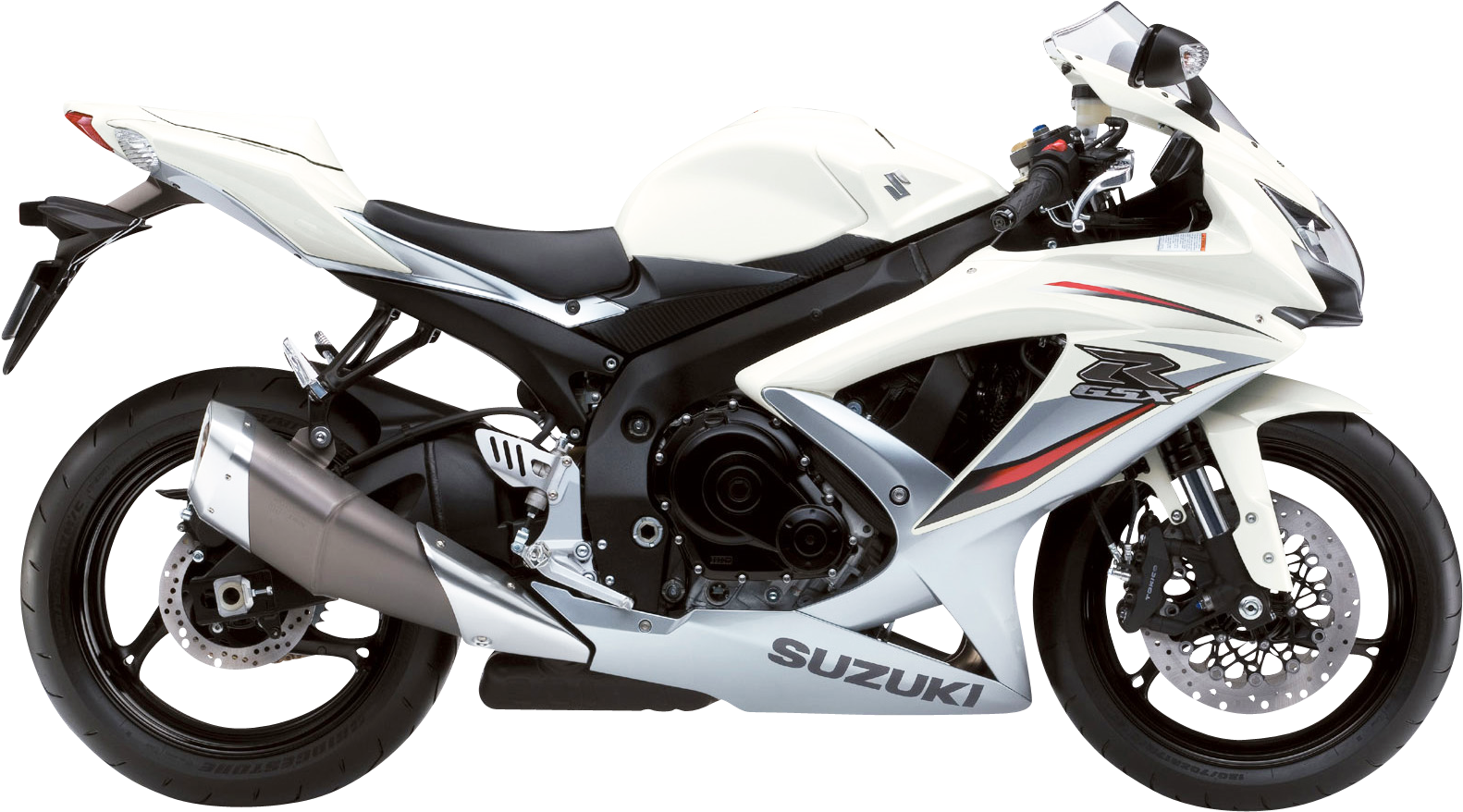White Suzuki Gsx R750a Motorcycle Bike Png Image - 2016 Suzuki Gsxr 750 White (1649x936), Png Download