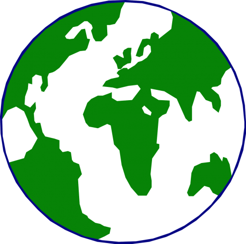 Clipart Globe (500x497), Png Download