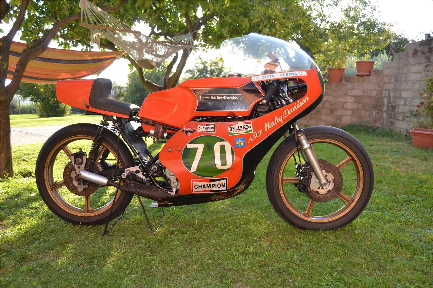 1974 Amf Harley Davidson 250cc Grand Prix Racing Motorcycle - 1974 Gp 350 Bike (1875x972), Png Download