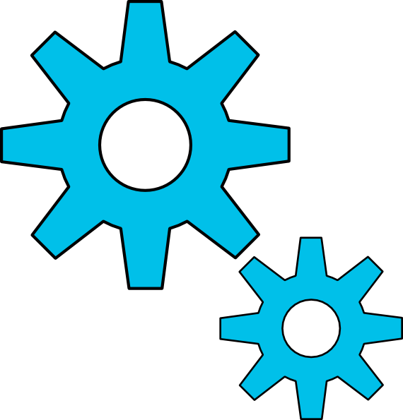 How To Set Use Gears Motion Motor Engine Svg Vector (570x595), Png Download