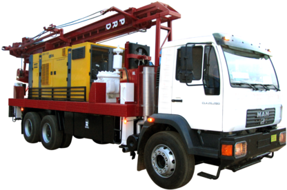 Bore Well Lorry Png (499x375), Png Download