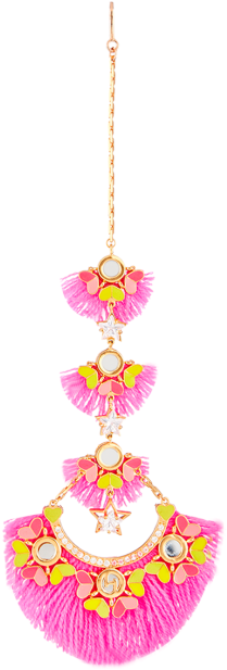 Flower & Faith Maang - Jewellery (554x706), Png Download