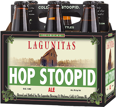 Beer, Wine And Liquor Delivered To Your Door Or Business - Lagunitas Hop Stoopid 6 Pack (390x366), Png Download