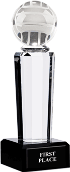 Crystal Pedestal - Trophäe American Football (300x400), Png Download