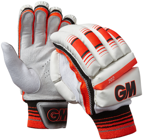 Gm 202 Batting Gloves - Gunn & Moore 202 Cricket Batting Gloves - Left (593x600), Png Download