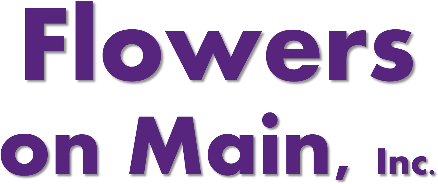 Flowers On Main, Inc - Graphic Design (1831x984), Png Download