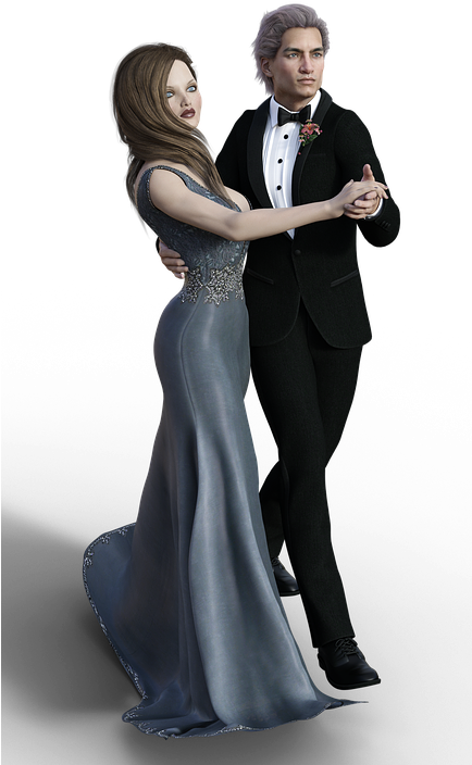 Couple Ball Dance (385x640), Png Download