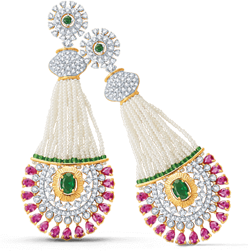 Kiran Jewels, Kiran Jewels Jewellery, Kiranjewels Jewellery, - Design Of Modern Jewellery (357x405), Png Download