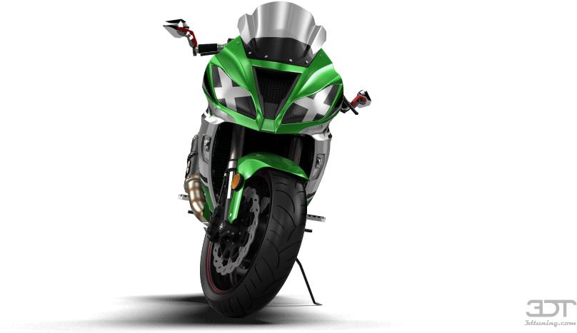 Download Hd Kawasaki Ninja Zx 6r Sport Bike Bikes Png Front View Transparent Png Image Nicepng Com