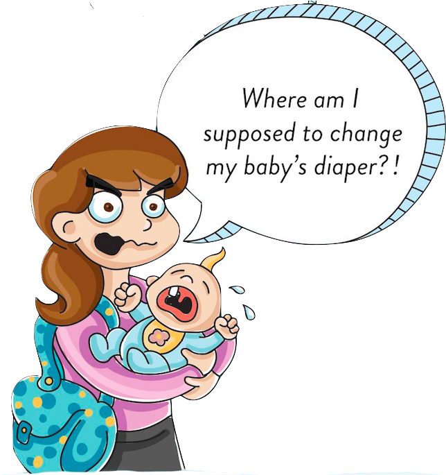 A - Baby Needs A Diaper Change (732x684), Png Download
