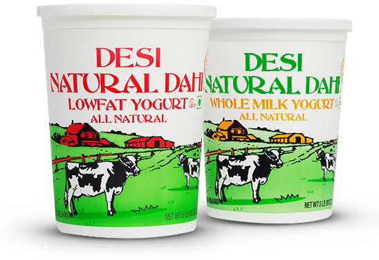 Desi Natural Dahi Yogurt - Desi Natural Whole Milk Yogurt, 2 Lb (548x377), Png Download