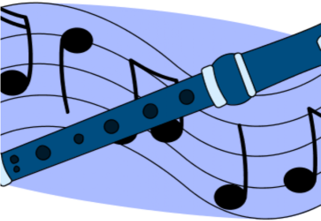 Flute Clipart Blue - Flute Clipart (640x480), Png Download