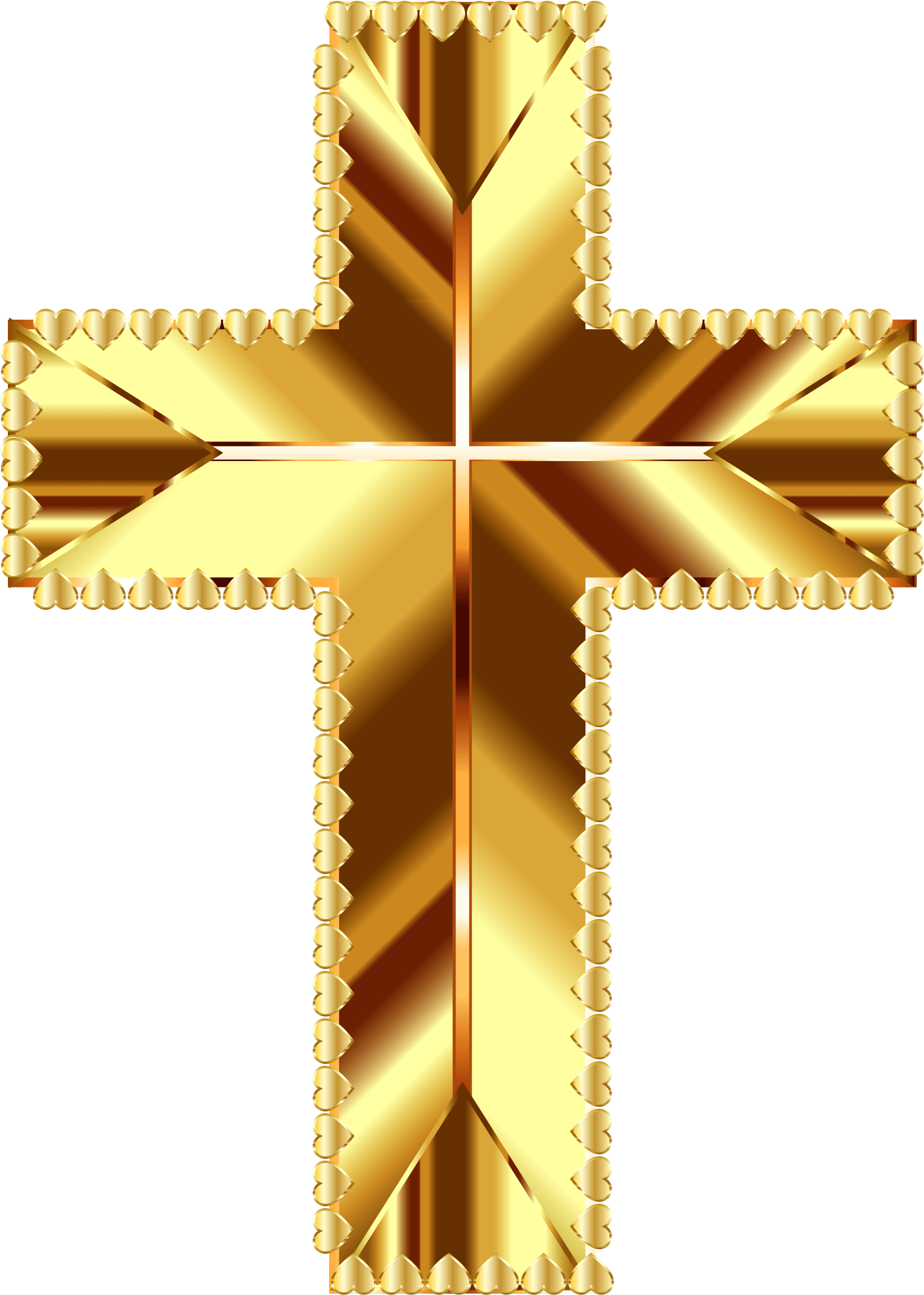 Golden Cross Love Deeper Color No Background - Love, Life, & Fairytale (1710x2400), Png Download