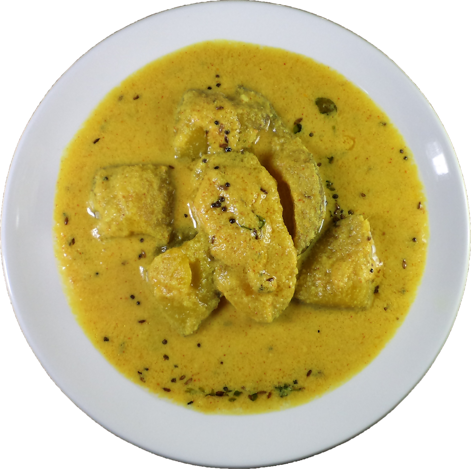 1) Medium Sized Raw Mangoes 2 Nos - Yellow Curry (1600x1595), Png Download