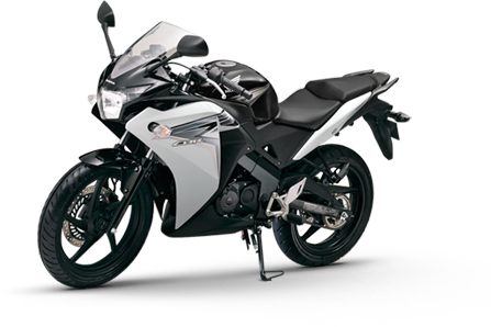 Honda Cbr150r Deluxe - Black And White Cbr 150r (447x298), Png Download