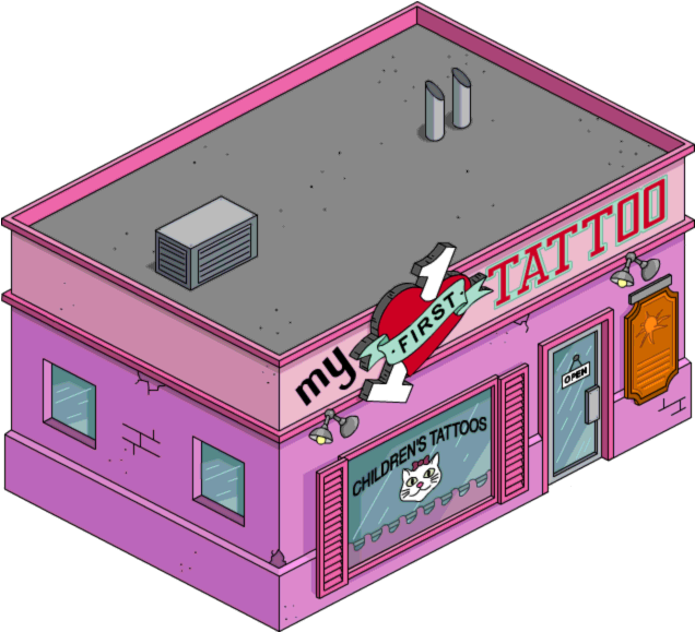 Tapped Out My First Tattoo - Simpsons Milhouse Van Houten Movie (650x600), Png Download