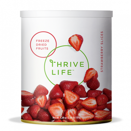 Freeze Dried Strawberries Fruits - Thrive Life Foods Can (736x460), Png Download